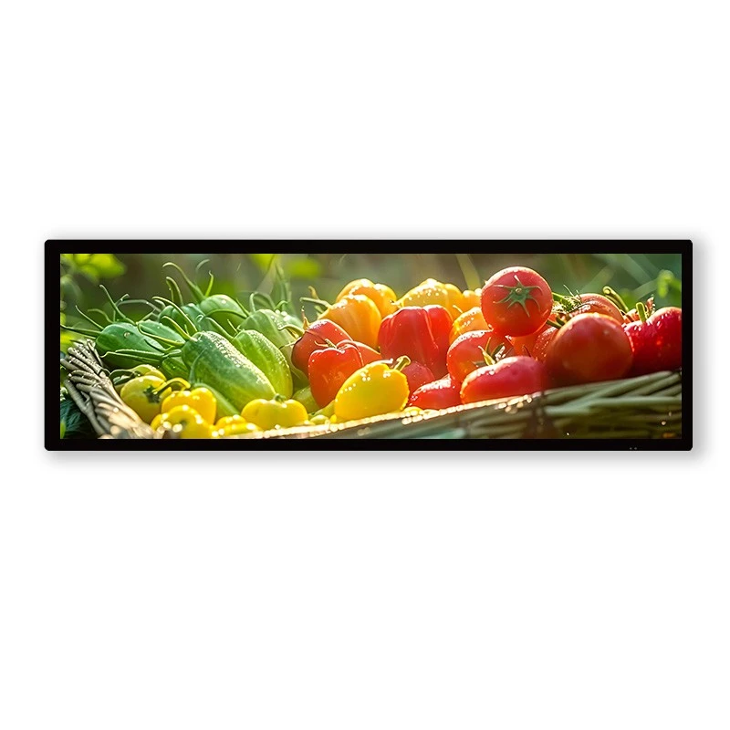 28 .6 Mirefy LCD Bar mampiseho ecran double face