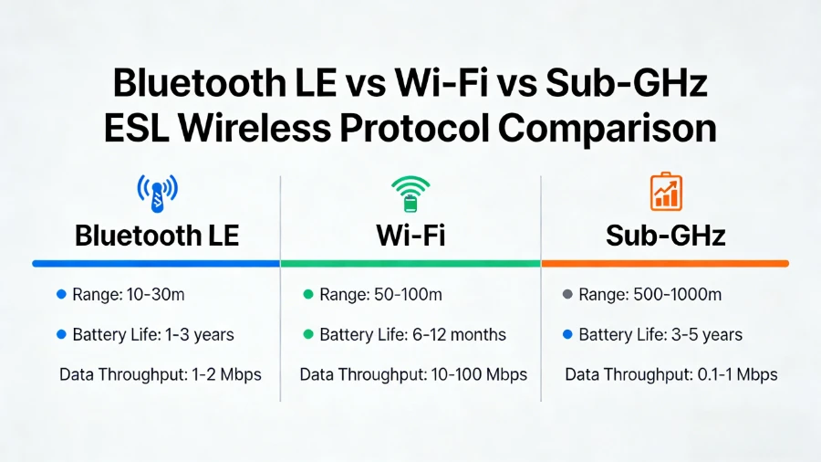 Bluetooth vs Wi-Fi vs Sub-Ghz etikety talantalana elektronika