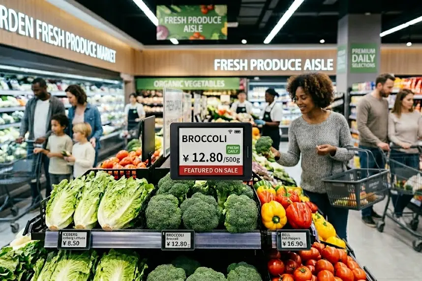 Supermarket Electronic Price Tags: Torolalana azo ampiharina amin'ny ESL Depl...